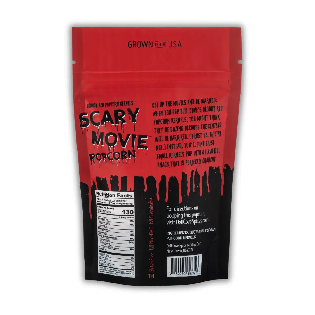 Scary Movie Bloody Red Popcorn Kernels