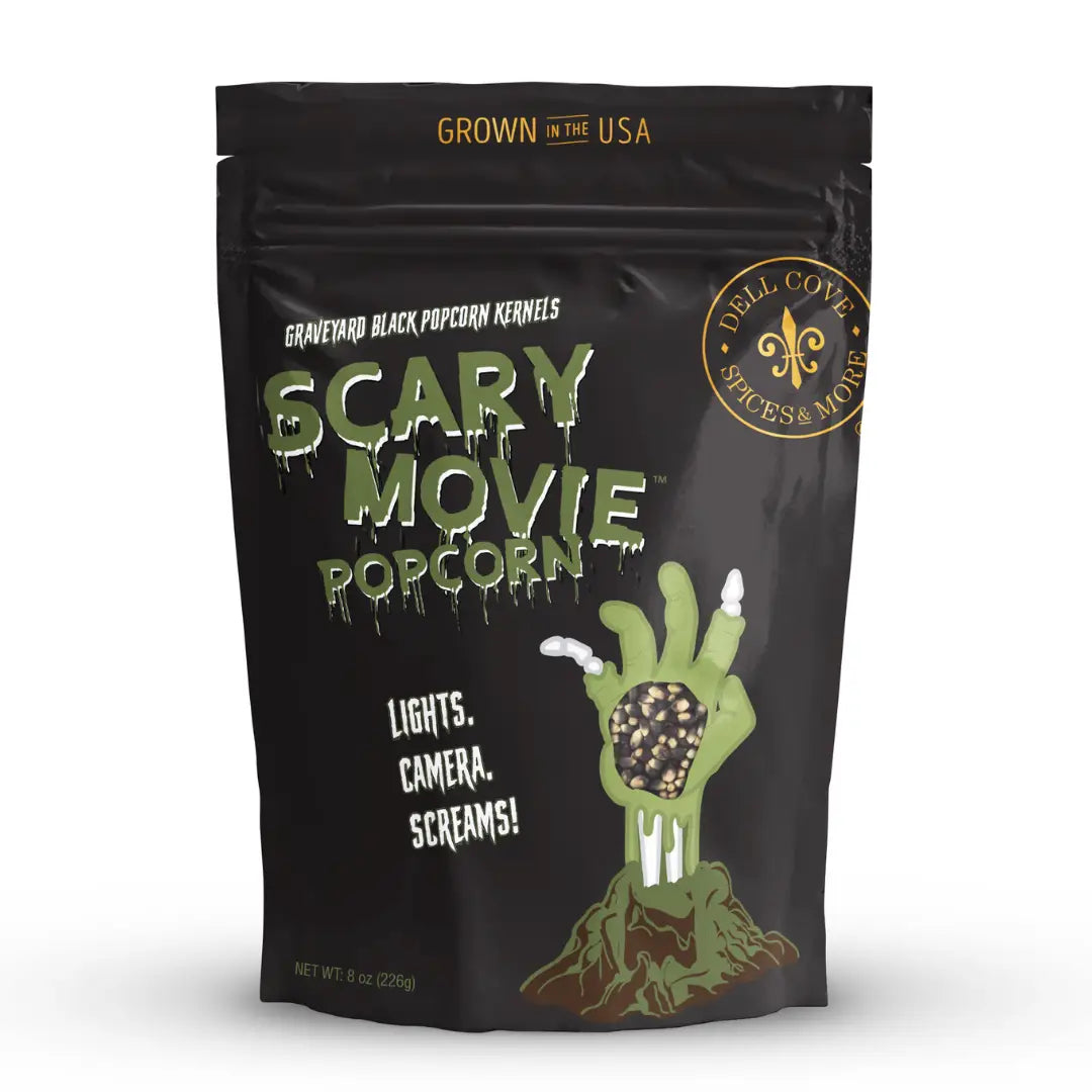 Scary Movie Graveyard Black Popcorn Kernels