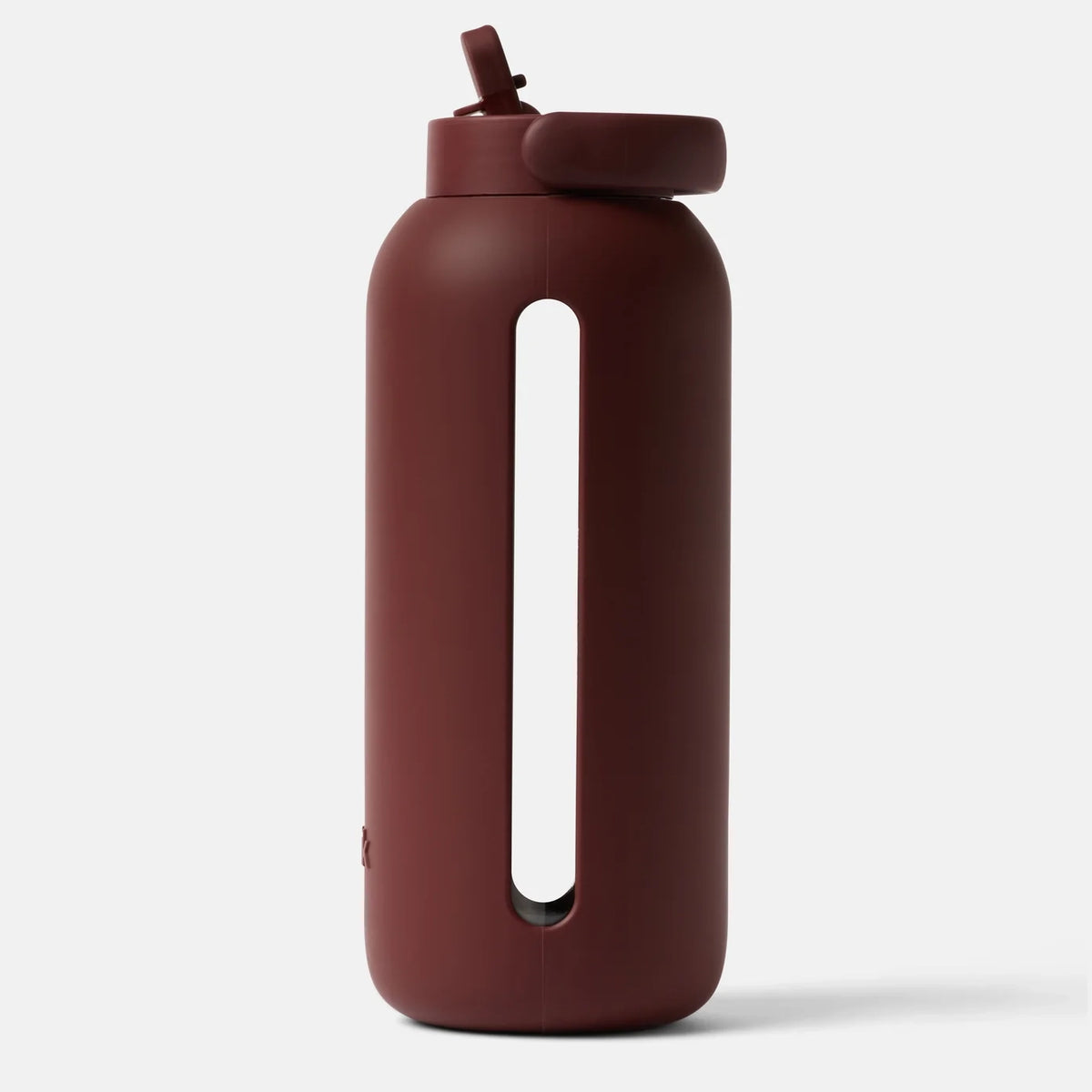 Big Glass & Silicone Reusable 36 Oz Flip Cap Water Bottle