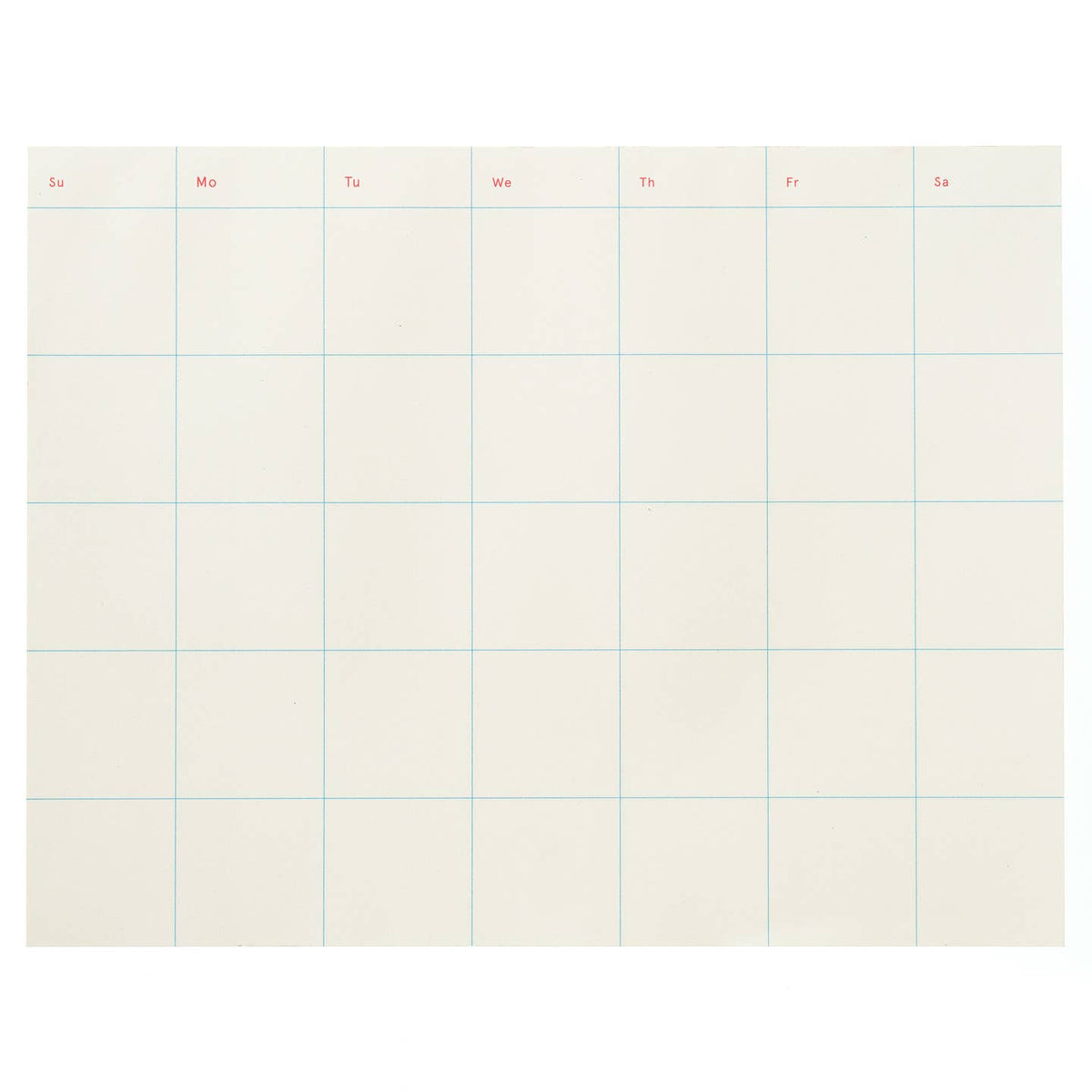 Simple Monthly Planner 11” x 8.5" Notepad