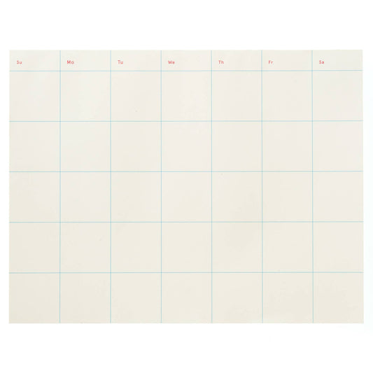 Simple Monthly Planner 11” x 8.5" Notepad