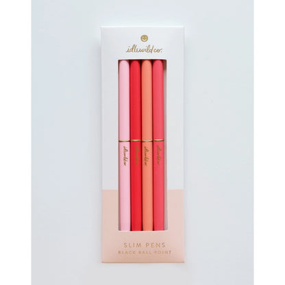 Slim Spectrum Ball Point Pens (Set of 4)
