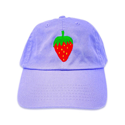 Strawberry Embroidered Baseball Cap