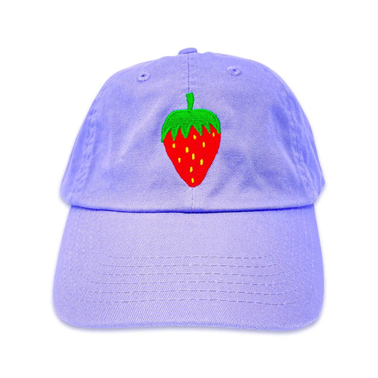Strawberry Embroidered Baseball Cap