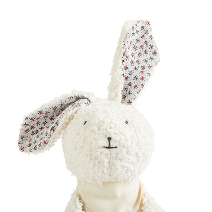 Organic Cotton Gingham & Polka Dot Bunny Baby Plush Toy