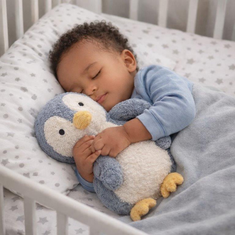 Organic Cotton Penguin Baby Plush Toy