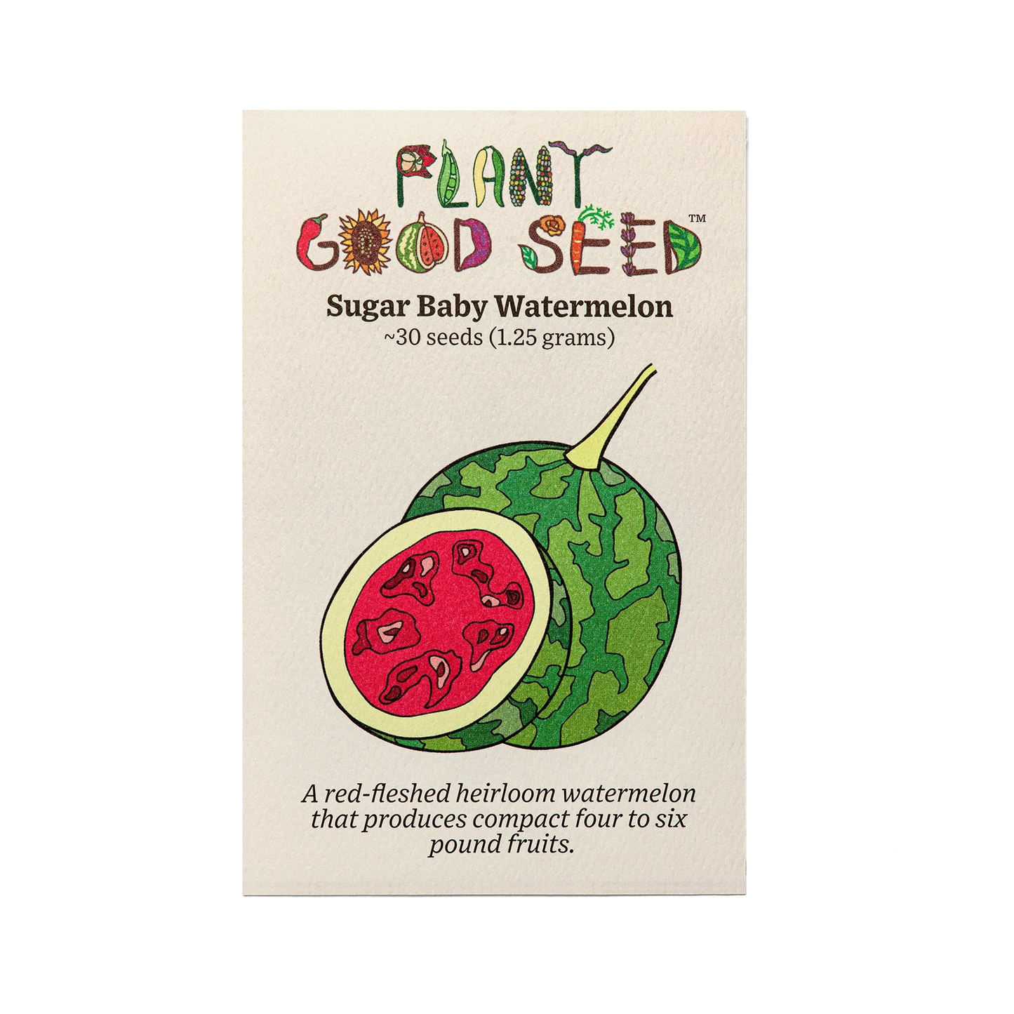 Organic Sugar Baby Watermelon Seed Packet