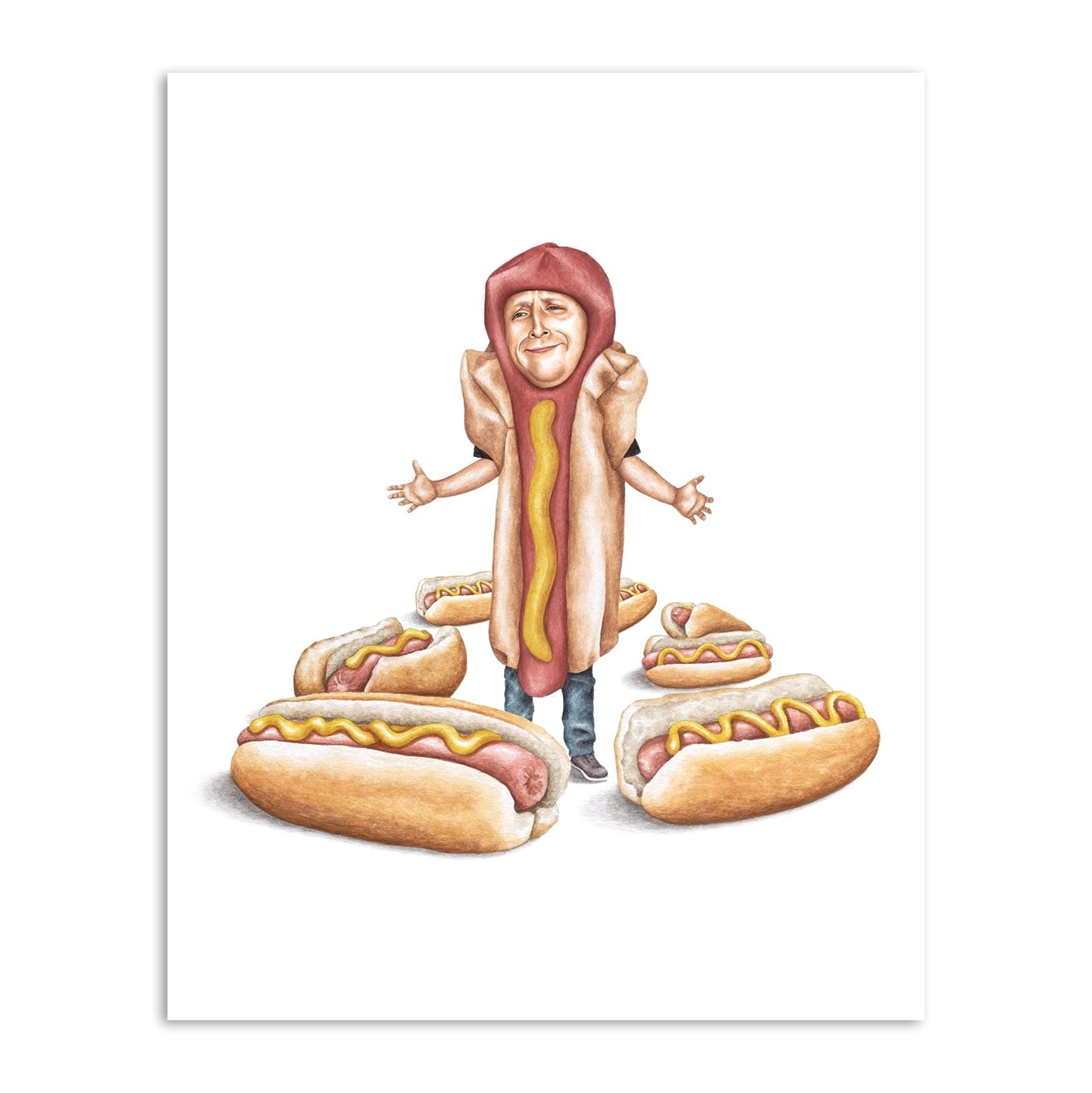 Tim Robinson Hot Dogs 8" x 10" Archival Print