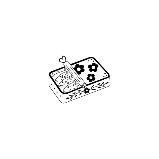Tinned Fish Temporary Tattoo (Pack of 2)