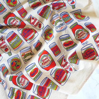 Canned Tomato Kitchen Tea Towel