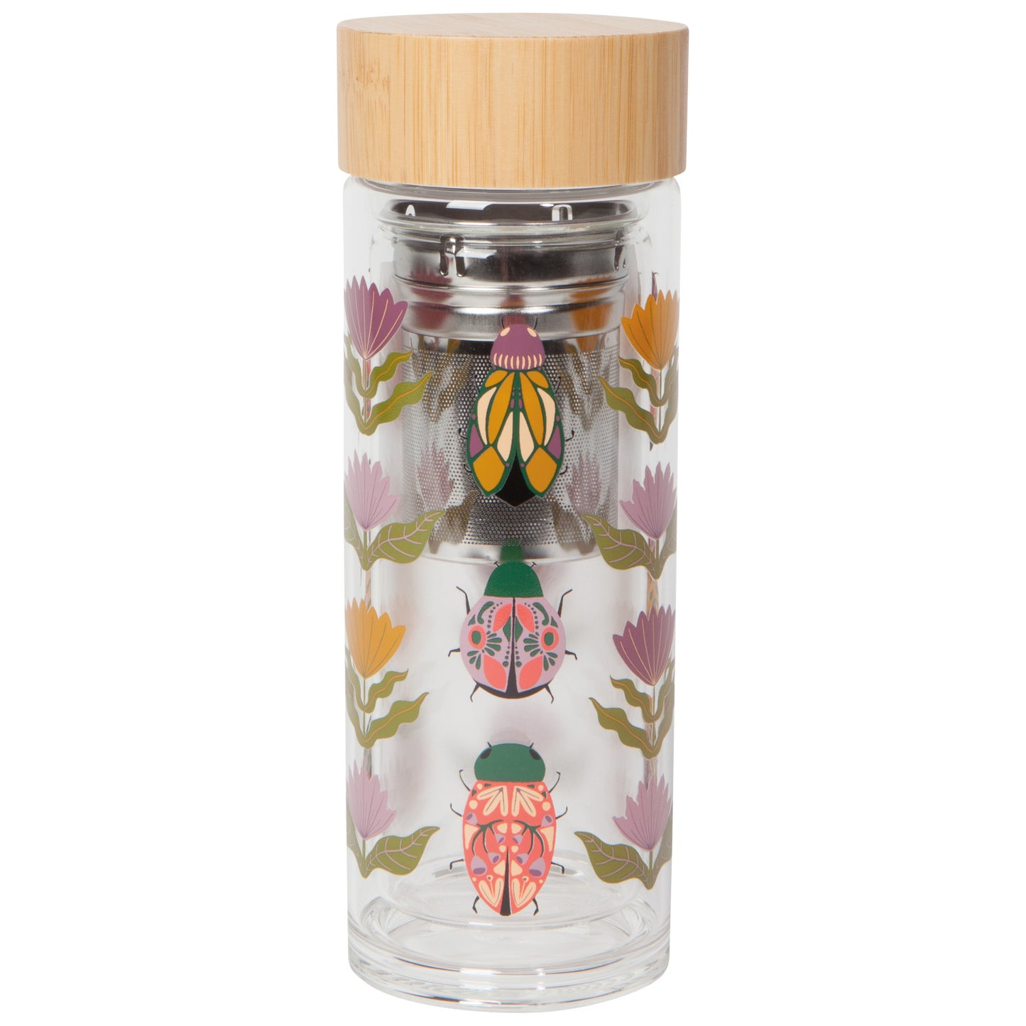 To-Go Double Walled Tea Infuser 12 Oz Tumbler