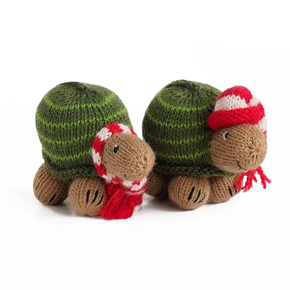 Turtle Knit Ornament