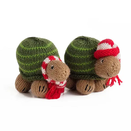 Turtle Knit Ornament