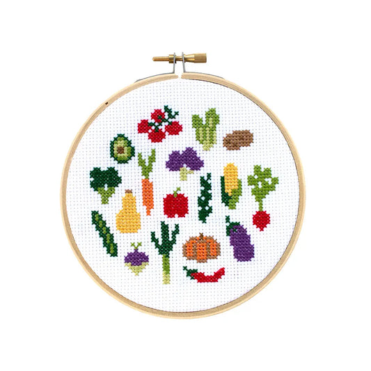 Veggies 5" Cross Stitch Kit