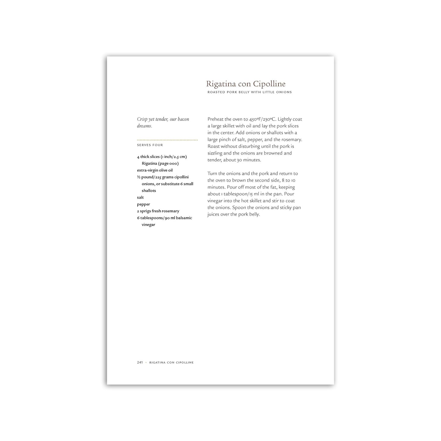 Via Carota: An Italian Cookbook