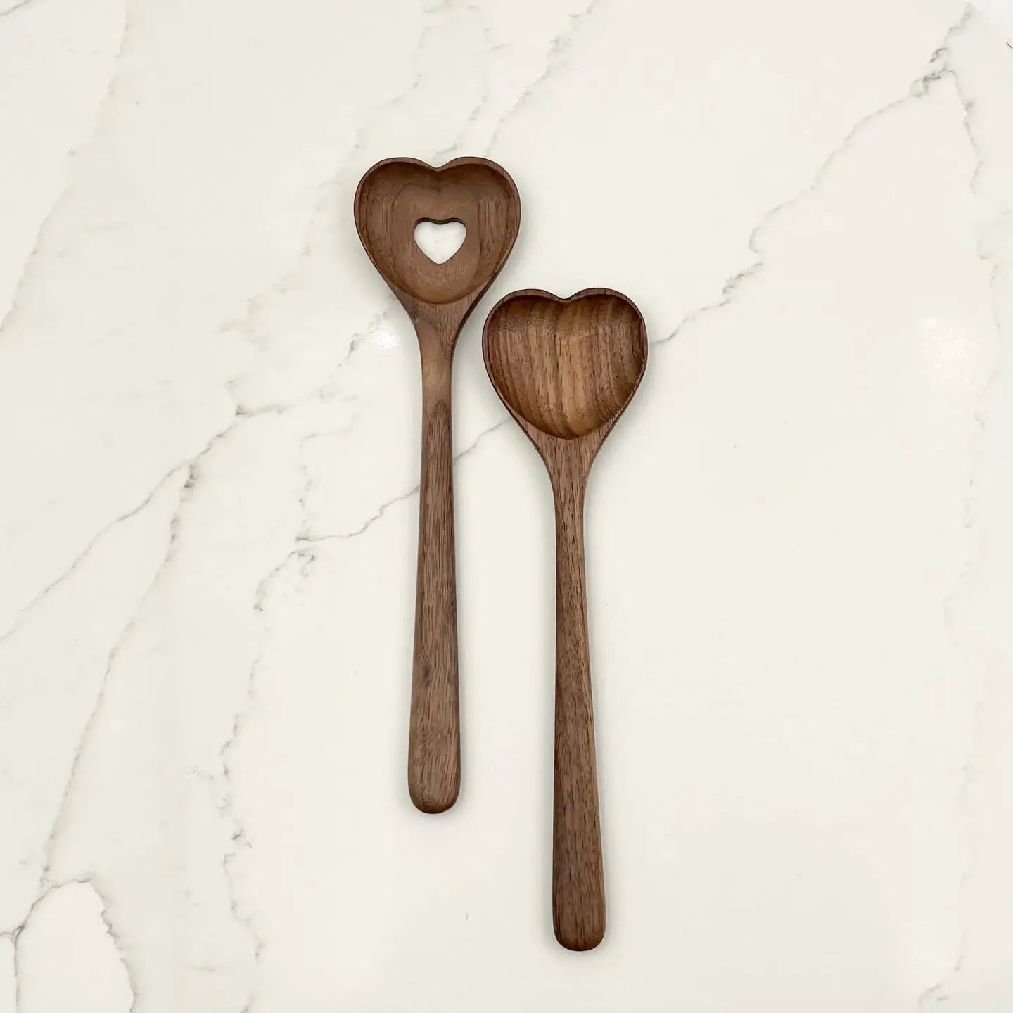 Heart Walnut Wood 9.5" Spoon