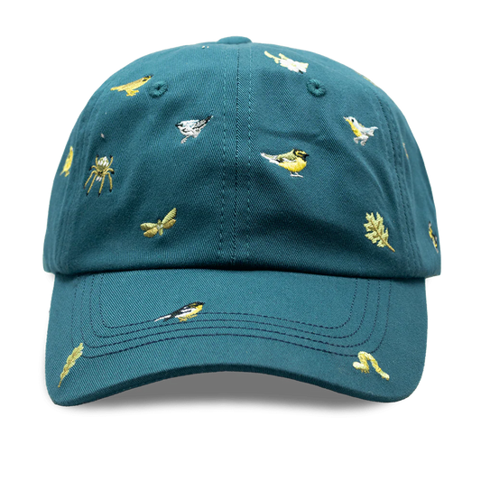 Warbler Birds Embroidered Baseball Cap