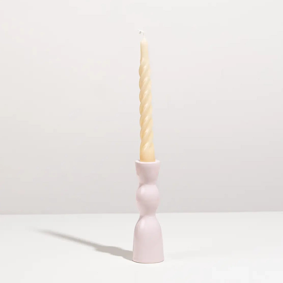 Wave Ceramic Pedestal Candleholder