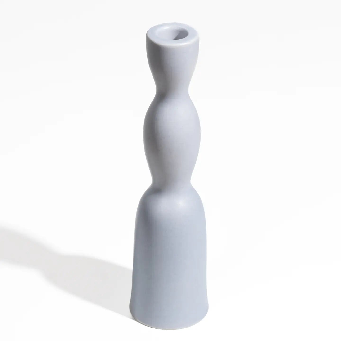 Wave Ceramic Pedestal Candleholder