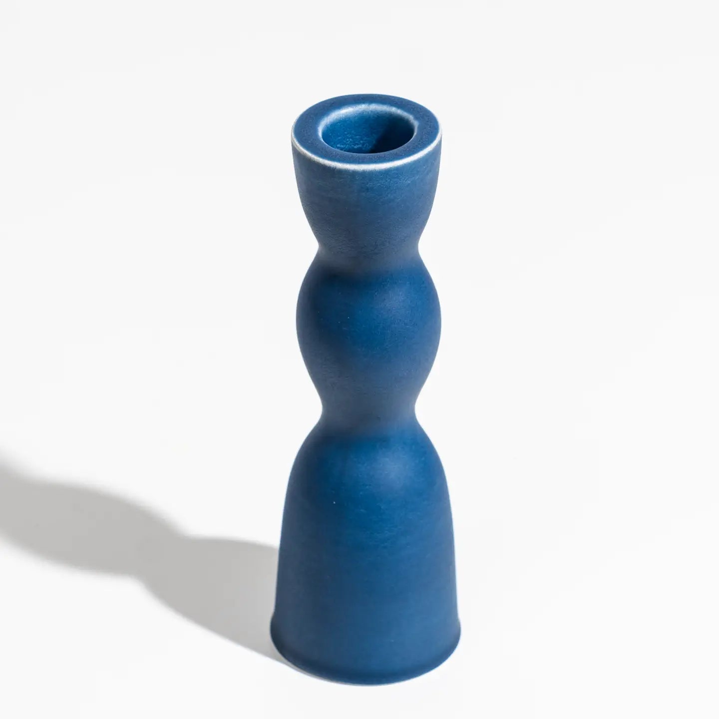 Wave Ceramic Pedestal Candleholder