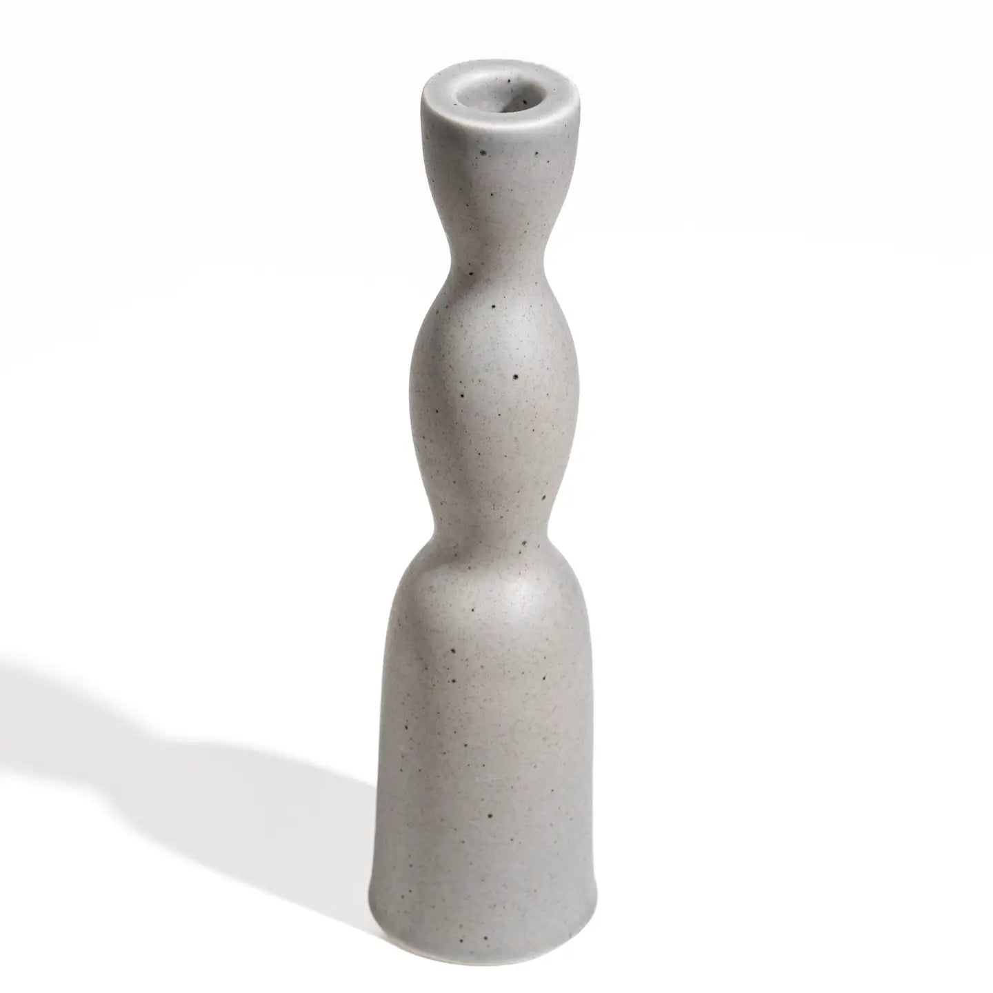 Wave Ceramic Pedestal Candleholder