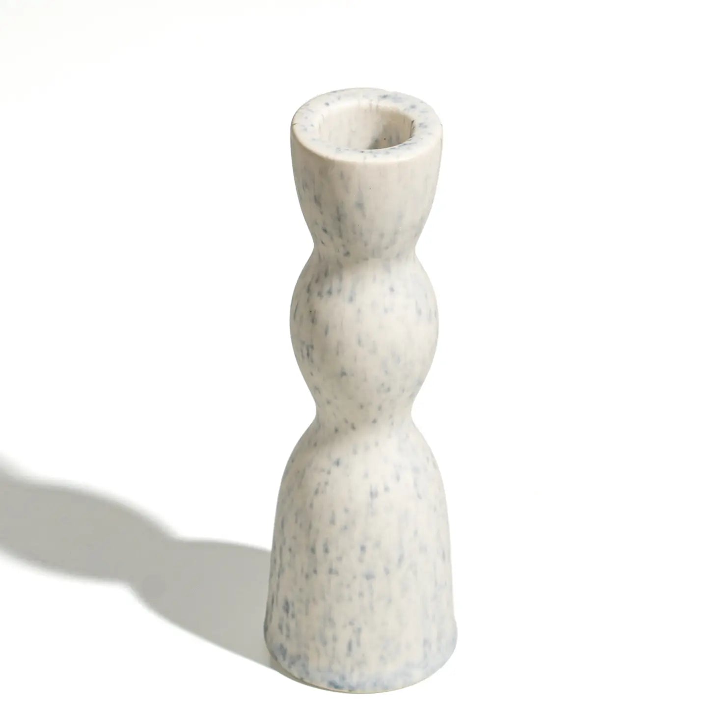 Wave Ceramic Pedestal Candleholder