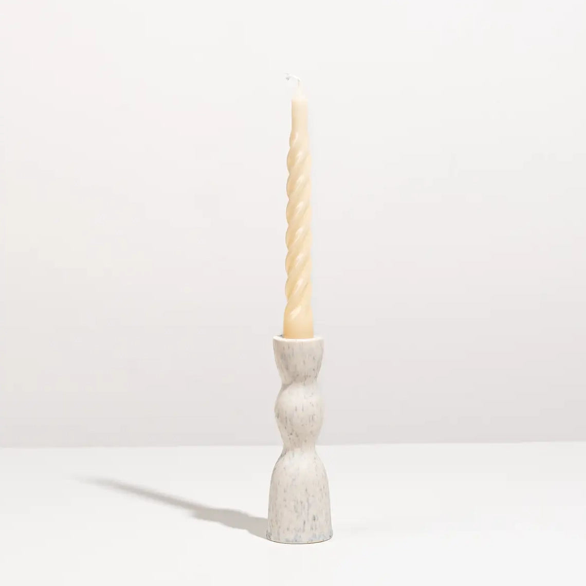 Wave Ceramic Pedestal Candleholder