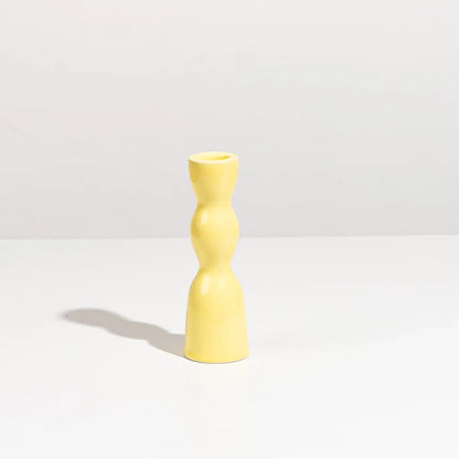 Wave Ceramic Pedestal Candleholder