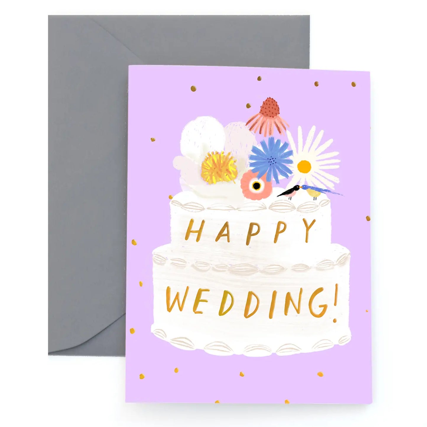 Happy Wedding Cake Greeting Card