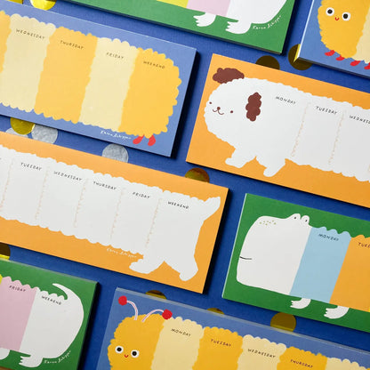 Collin Caterpillar Weekly Desk Planner Notepad