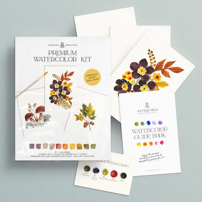 Woodland Botanicals Watercolor Painting Kit