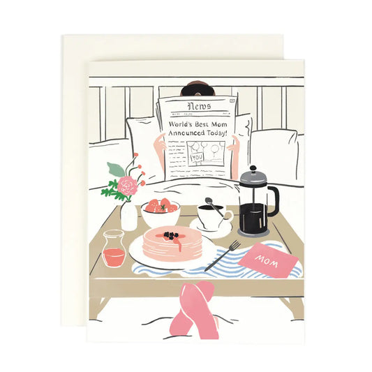 World's Best Mom Newspaper Mother's Day Card