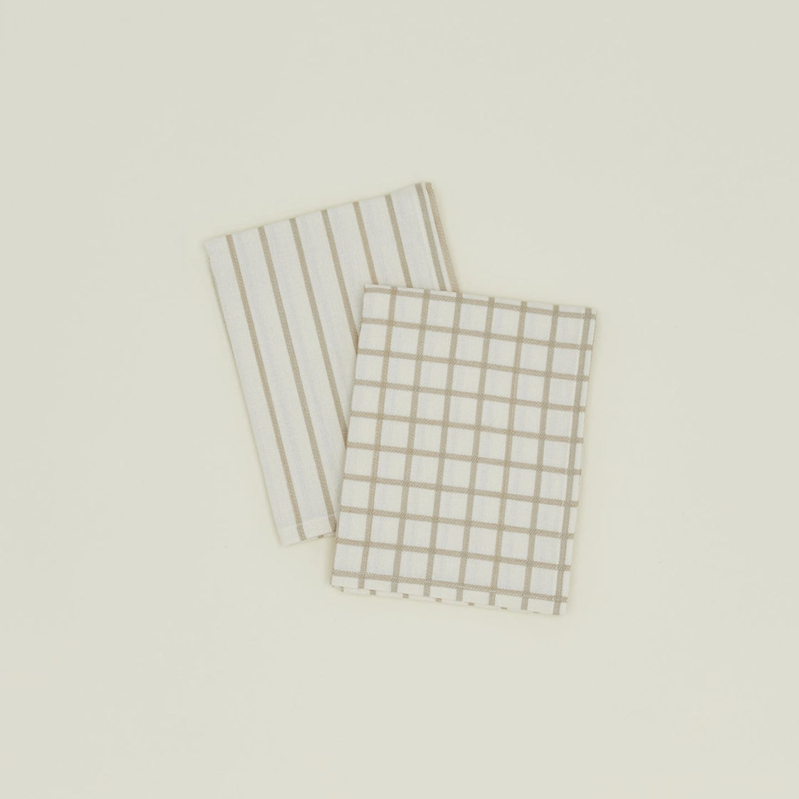 Yarn Dyed Grid & Stripe Dish Towel (Set of 2)