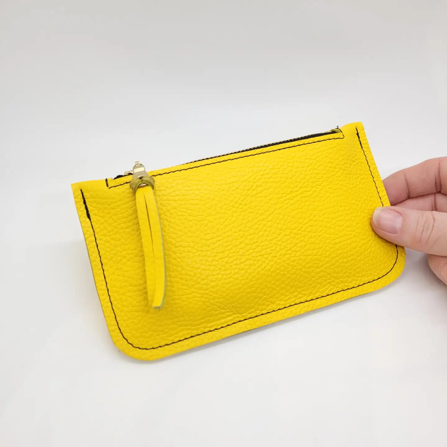 Leather Zip Pouch