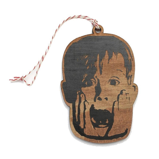 Macaulay Culkin Home Alone Lasercut Wood Holiday Ornament