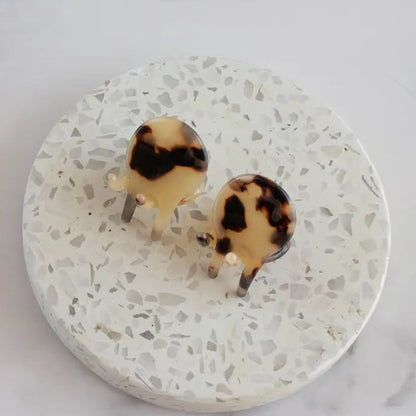 Eco 1" Round Mini Hair Clips (Set of 2)