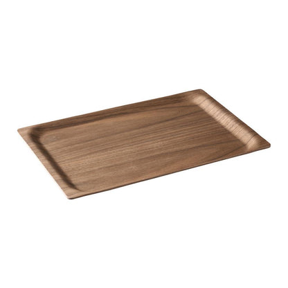 Walnut Rectangular Nonslip Wood Tray
