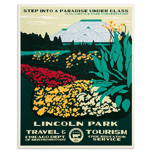 Chicago Neighborhood WPA-Style Tourism 16" x 20" Poster
