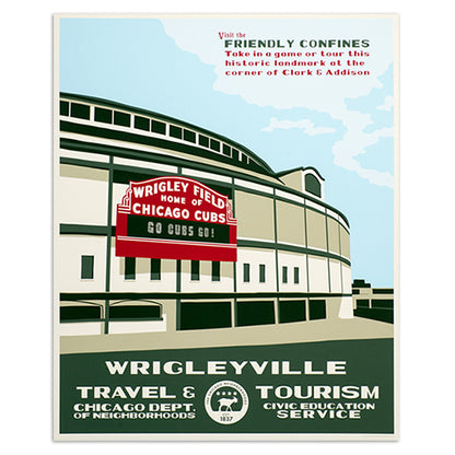 Chicago Neighborhood WPA-Style Tourism 16" x 20" Poster