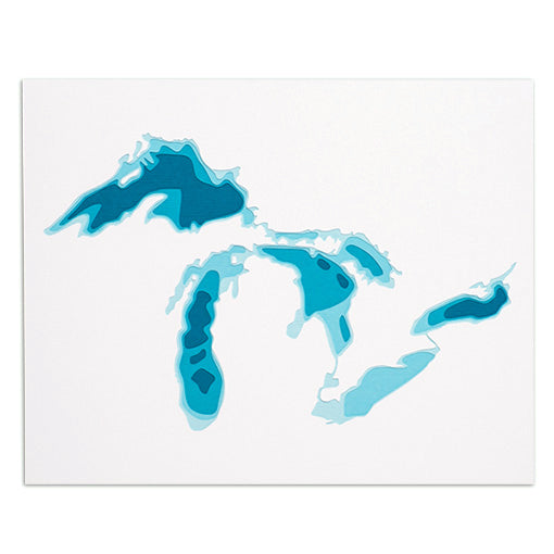 Great Lakes 8" x 10" Paper Cut
