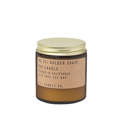 Golden Coast Amber Jar Soy Candle