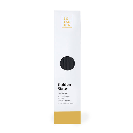 Golden State Redwood + Sage, Sea Salt, Poppy Incense Sticks (Pack of 20)