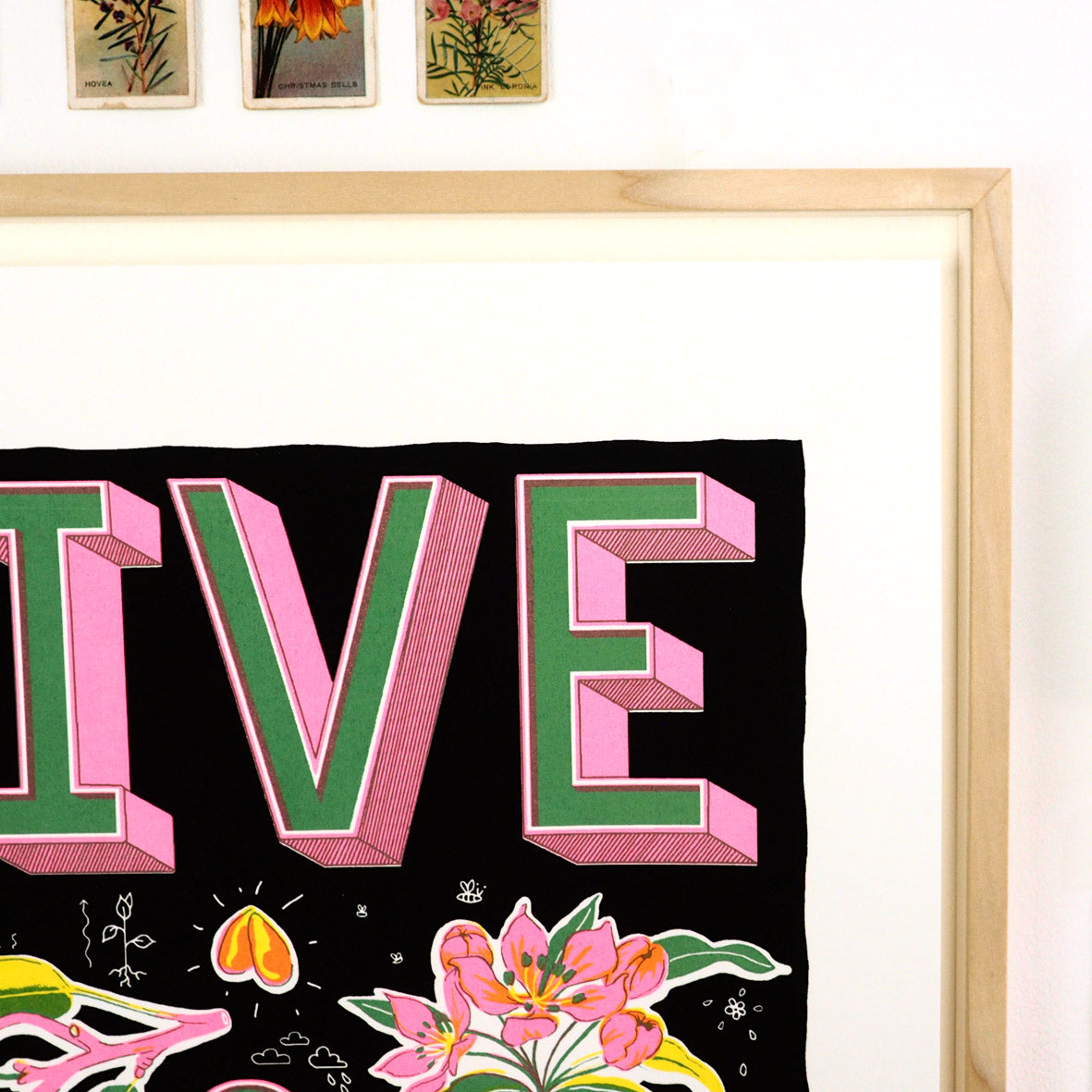 Live & Grow 13.9" x 19.7" Silkscreen Print