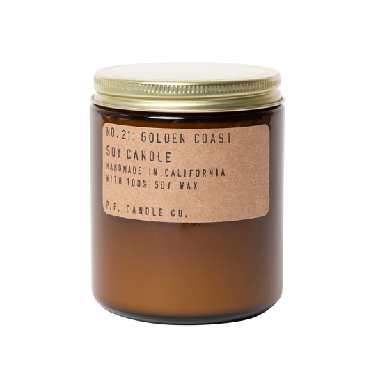 Golden Coast Amber Jar Soy Candle