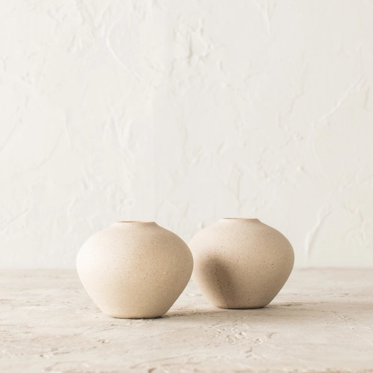 Verdure Stoneware 3"H Vase