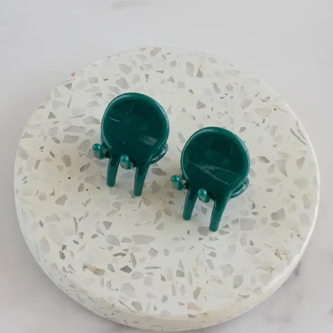 Eco 1" Round Mini Hair Clips (Set of 2)