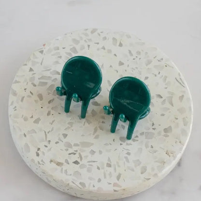 Eco 1" Round Mini Hair Clips (Set of 2)