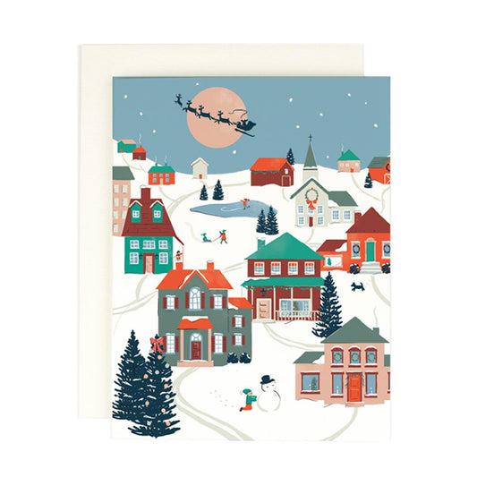 Folk Village Holiday Card