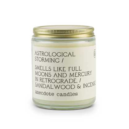Anecdotal Coconut Soy Wax Glass Jar Candle