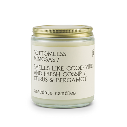 Anecdotal Coconut Soy Wax Glass Jar Candle